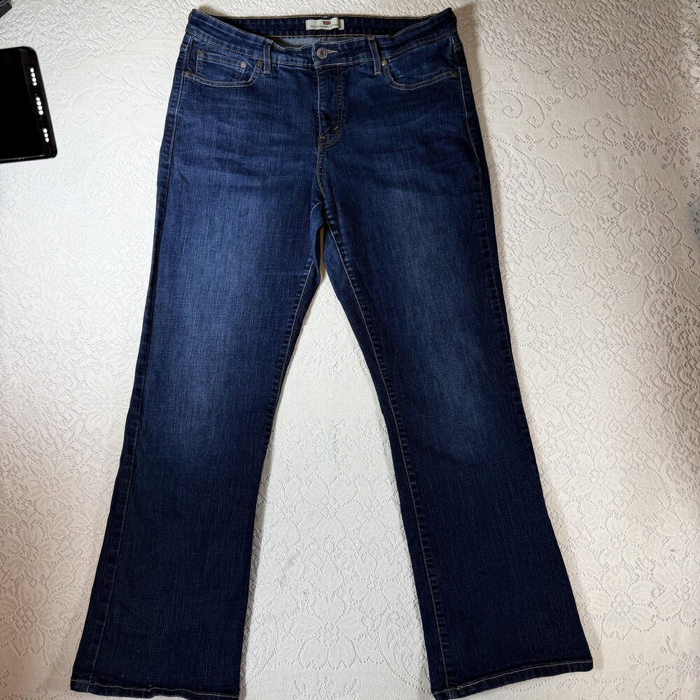 Levis 512 Perfectly Shaping Jeans Womens 18M High Rise Bootcut Stretch Denim